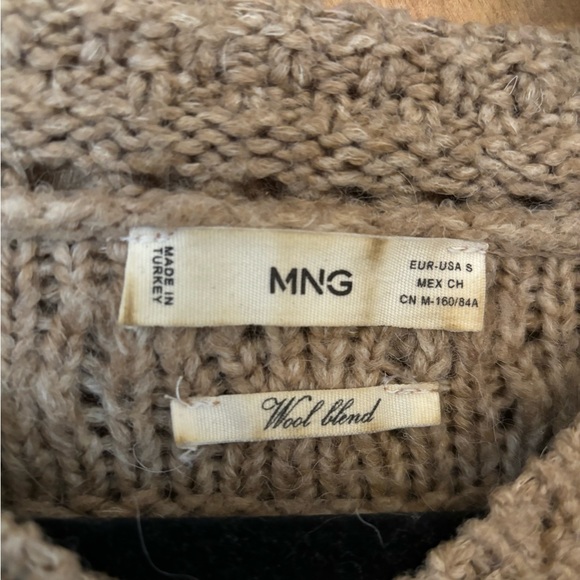 Mango Wool- blend Knit Sweater in Oatmeal Color - Picture 15 of 15